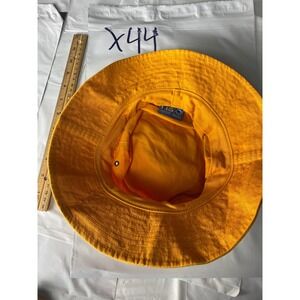 Harvard Square Yellow Bucket Hat Vintage Wide Brim Sun Hat Cotton Unisex Retro